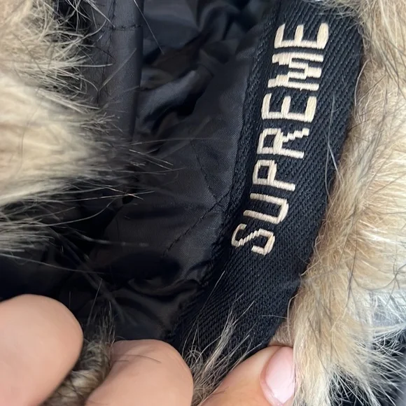 SUPREME DIAMOND FAUX FUR JACKET